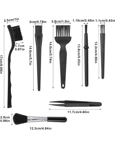 Kit de Cepillos de Limpieza de Teclado Ymapinc 7 PZS ESD-Safe