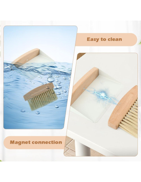 Juego de Mini Cepillo y Recogedor Pilarmuture - Madera, 15.5x10.5cm