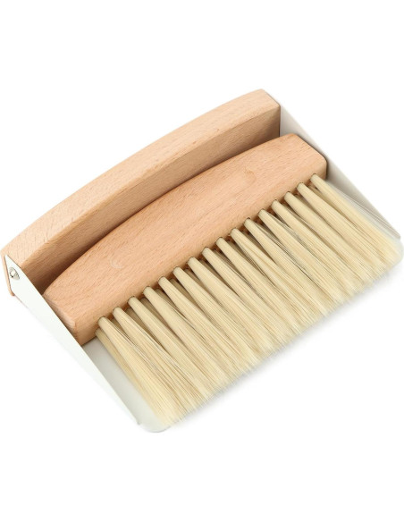 Juego de Mini Cepillo y Recogedor Pilarmuture - Madera, 15.5x10.5cm