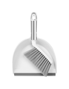 Juego de Escoba y Recogedor Mini Zehrai - Ergonomico, Blanco