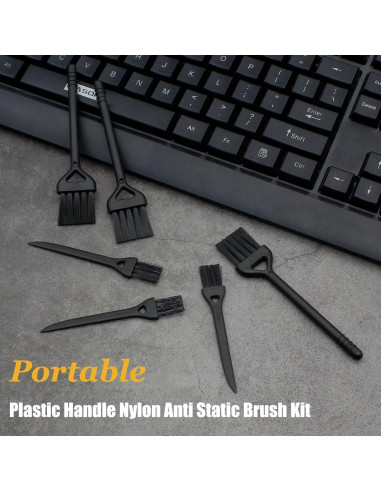 Kit de Cepillos de Limpieza Rierdge 6 Piezas Antiestático