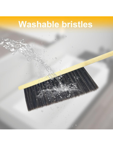 2 Cepillos de Mano PENGJINYU de Madera con Cerdas Suaves