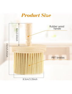 4 Cepillos de Limpieza para Ranuras BOSMIOW - Mango de Madera 2