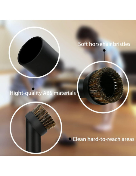 2 Cepillos Redondos para Polvo Yuntop 32mm para Aspiradora