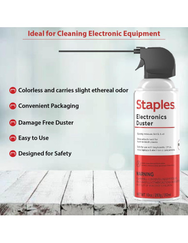 Aerosoles de Aire Comprimido Staples 295 ml - Paquete de 6