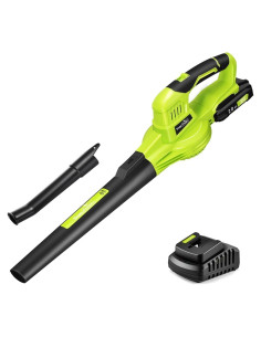 Soplador de Hojas Inalámbrico SnapFresh 20V 140CFM Verde