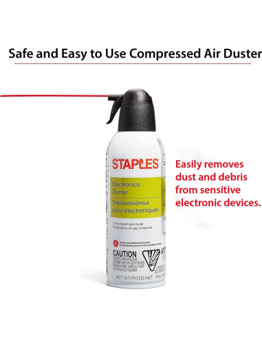 Aerosoles de Aire Comprimido Staples 295 ml - Paquete de 6