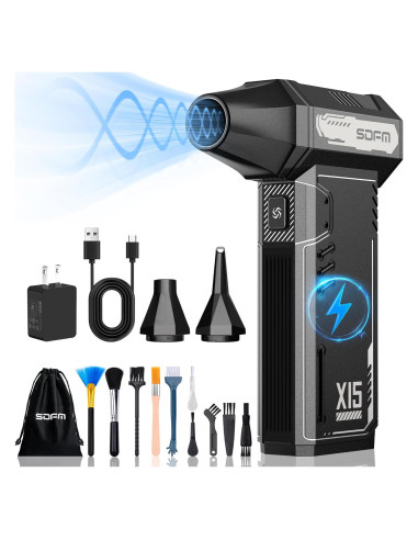 Soplador de Aire Comprimido SDFM X15 - 180,000 RPM Inalámbrico