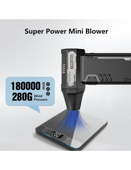 Soplador de Aire Comprimido SDFM X15 - 180,000 RPM Inalámbrico