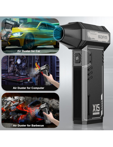 Soplador de Aire Comprimido SDFM X15 - 180,000 RPM Inalámbrico