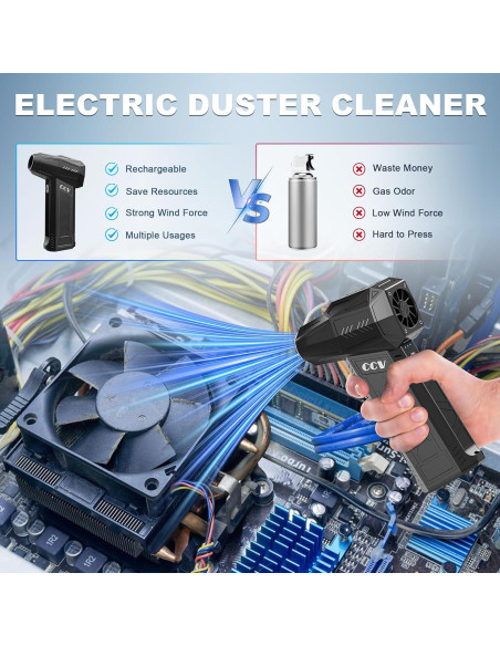 Soplador de Aire Comprimido CCV F35 - 180000 RPM Recargable Soplador de Aire Comprimido CCV F35 - 180000 RPM Recargable