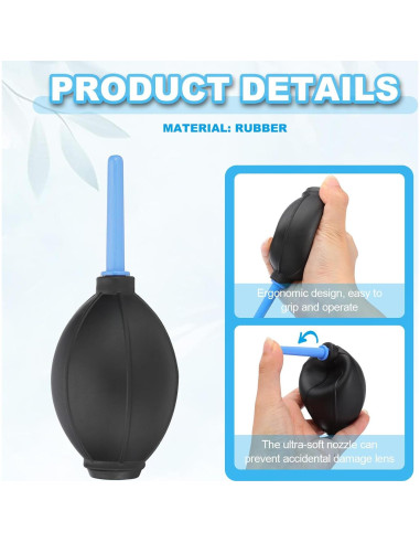 Blower de Aire PATIKIL 5 Pcs para Limpieza de Lentes y Sensores