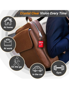 Kit de limpieza de gafas VRHGL con paños de microfibra 4 unidades 2