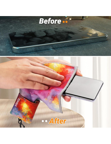 Kit de limpieza de gafas VRHGL con paños de microfibra 4 unidades