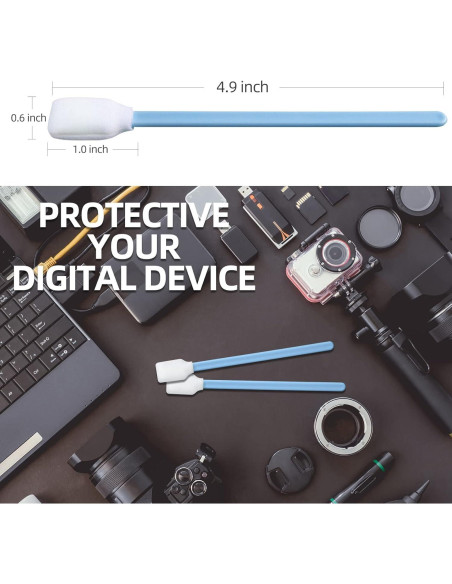 Hisopos de Espuma Sin Pelusa BIHYM 300pcs para Limpieza Electrónica