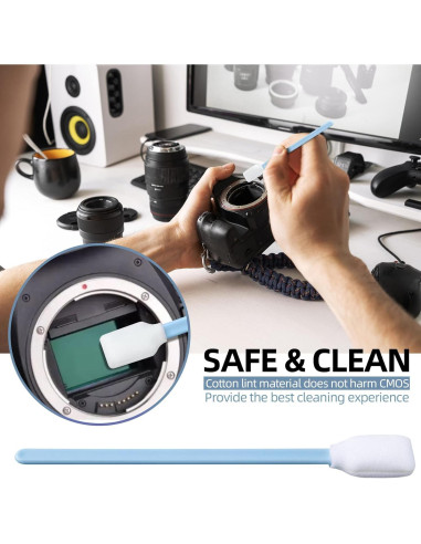 Hisopos de Espuma Sin Pelusa BIHYM 300pcs para Limpieza Electrónica