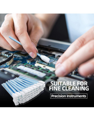 Hisopos de Espuma Sin Pelusa BIHYM 300pcs para Limpieza Electrónica