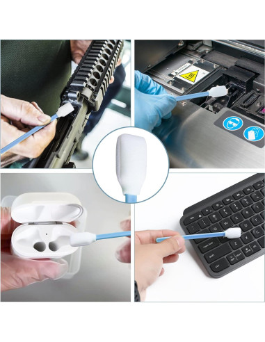 Hisopos de Espuma Sin Pelusa BIHYM 300pcs para Limpieza Electrónica