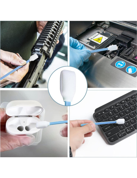 Hisopos de Espuma Sin Pelusa BIHYM 300pcs para Limpieza Electrónica