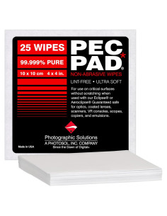 Toallitas Sin Pelusa Pec Pad para Lentes y Superficies Sensibles - 25 Hojas