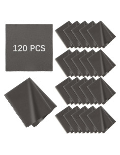 Paquete de 120 Paños de Limpieza de Microfibra 14cm Gris