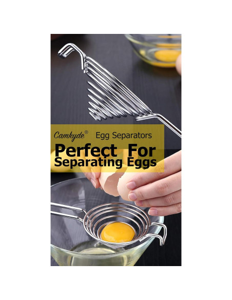 Separador de Huevos CAMKYDE Acero Inoxidable Negro 67.6g