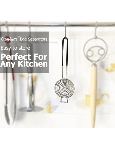 Separador de Huevos CAMKYDE Acero Inoxidable Negro 67.6g