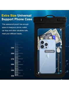 Paquete de 2 Fundas Impermeables Shapenwin 18.29 cm IPX8 2