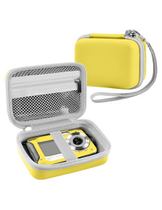 Funda de cámara submarina Leayjeen amarilla para YISENCE/QUNVAL