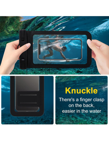 Paquete de 2 Fundas Impermeables Shapenwin 18.29 cm IPX8