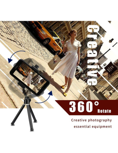 Soporte de trípode AFAITH para teléfono con control remoto