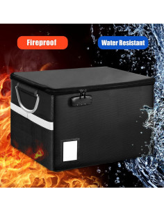 Caja de Documentos a Prueba de Fuego TOMKID 40.89x32.77x27.94cm 2