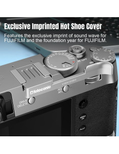Empuñadura Fotoconic para FUJIFILM X100VI/X100V - Plata 2