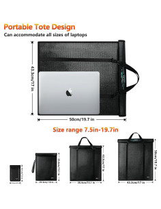 Bolsas Faraday JXE JXO 4 Piezas Protección EMP y Agua 2