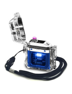 Encendedor Eléctrico RSBYE Azul a Prueba de Viento USB