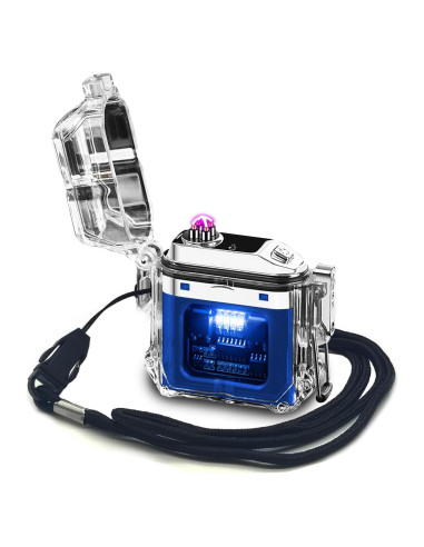 Encendedor Eléctrico RSBYE Azul a Prueba de Viento USB