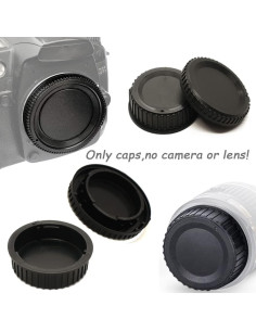Tapa de lente y cuerpo Nikon D850 D7500 D3500 D5600 - Paquete 6 2