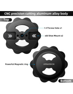 Adaptador de Montaje Magnético para Teléfono Sunflower 1/4-20 2