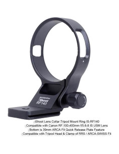 Anillo de Montaje en Trípode iShoot IS-RF140 para Canon RF 100-400mm 2