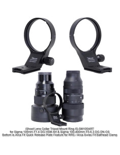 iShoot Collar de Lente 82mm para Sigma 105mm y 100-400mm 2