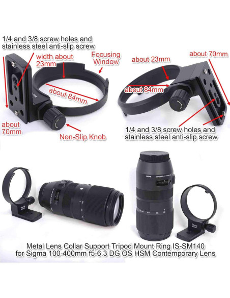 Soporte de Collar de Lente iShoot para Sigma 100-400mm
