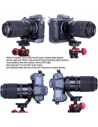 Anillo de Montaje de Trípode iShoot para Fujifilm GF 100-200mm y 250mm