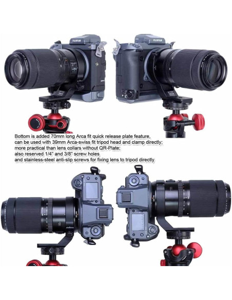 Anillo de Montaje de Trípode iShoot para Fujifilm GF 100-200mm y 250mm