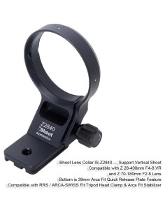 Anillo de Montaje en Trípode iShoot IS-Z2840 para Nikon Z 28-400mm y Z 70-180mm 2