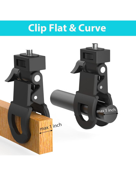 Clip para Luz Selfie Wowcati W-A1 con Cabeza Roscada 1/4