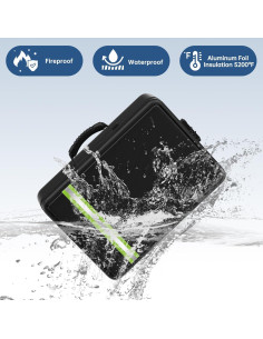 Bolsa de Documentos Ignífuga JIHOX 43x29 cm Impermeable 2