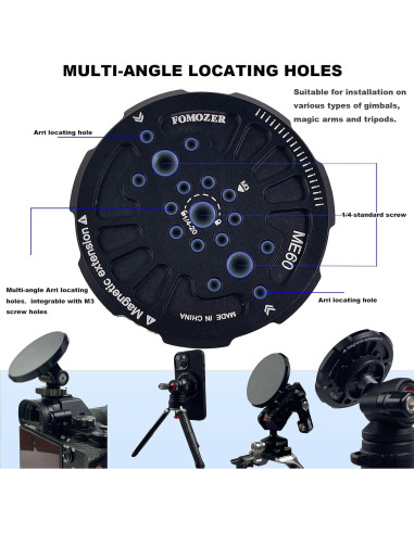Adaptador de Montaje Magnético FOMOZER ME60 para iPhone