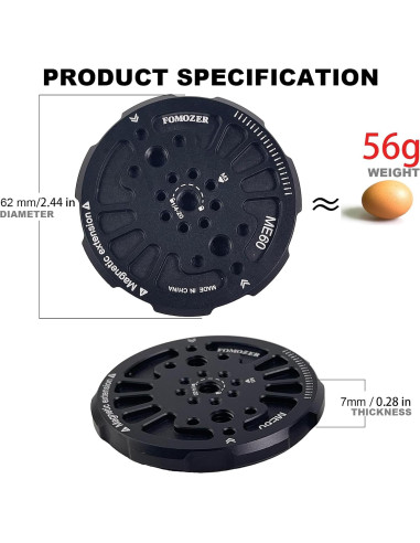 Adaptador de Montaje Magnético FOMOZER ME60 para iPhone