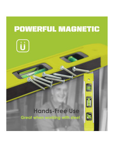 Nivel de Torpedo Magnético DIFFLIFE 225mm Aluminio Verde 2