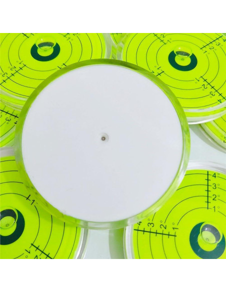 Nivel de Burbuja Circular SIZIKJXGHWYI 80mm Amarillo-Verde